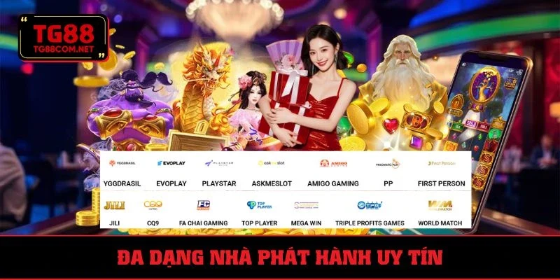 Hơn 99 đơn vị phát hành slot nổi tiếng